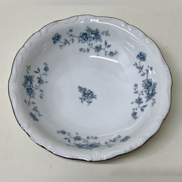 Vintage Discontinued Johann Haviland Blue Garland Dessert Fruit Sauce Bowl - Picture 14 of 14